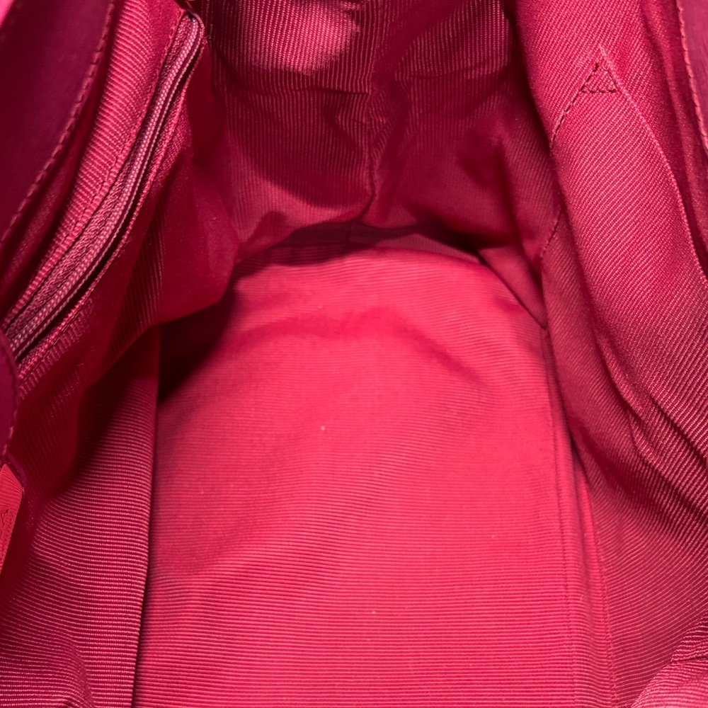 Furla Fuchsia Pink Saffiano Leather Gialla Satchel Handbag Crossbody EUC - Picture 10 of 14